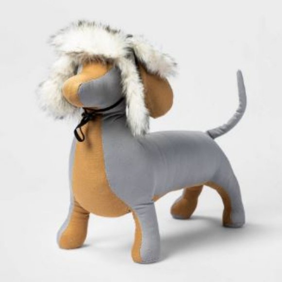 Tipped Faux Fur Trim Stocking Dog Hat - S/M - Boots & Barkley
